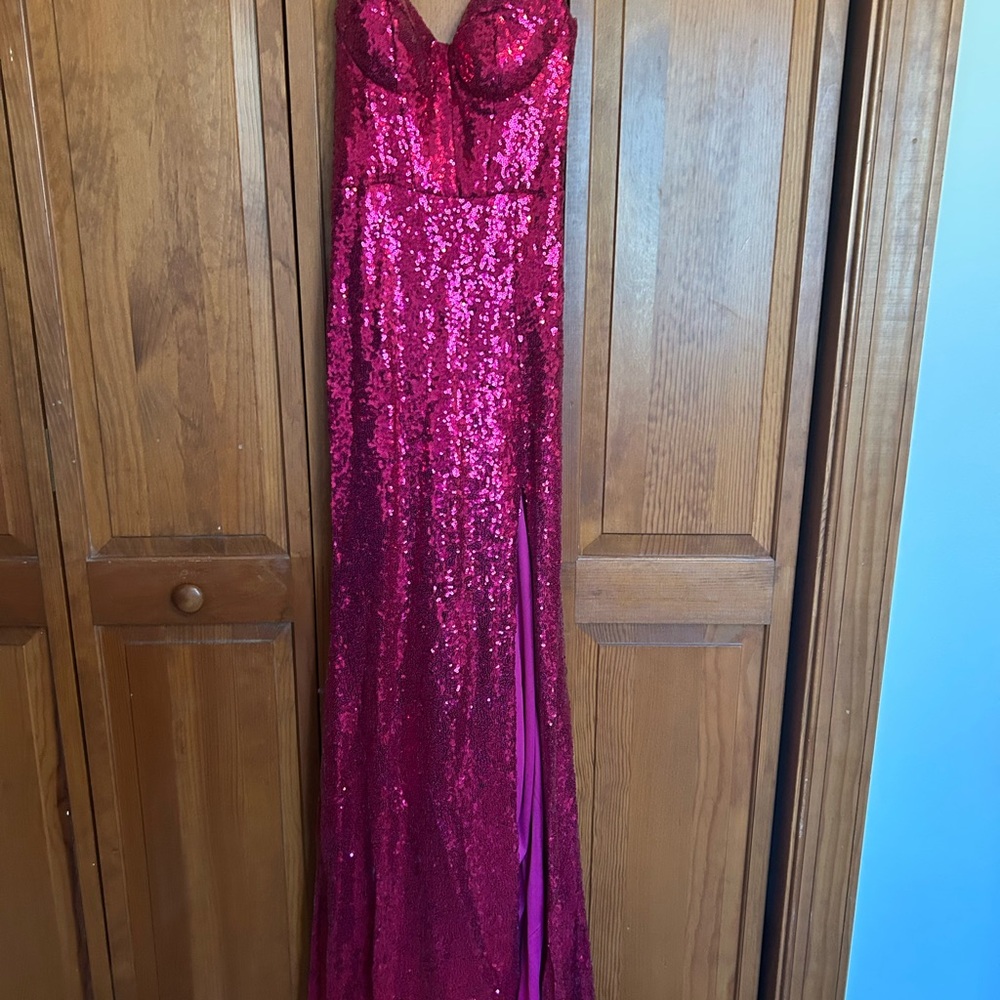 Stunning Red Sequin Gown